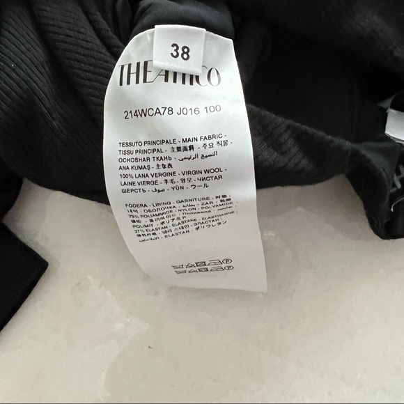 The Attico draped ribbed dress - Picture 4 of 4